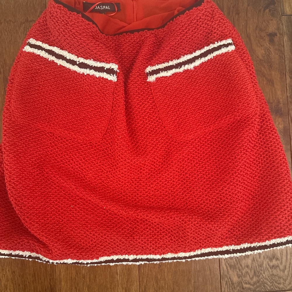 JASPER RED VINTAGE MINI SKIRT XS